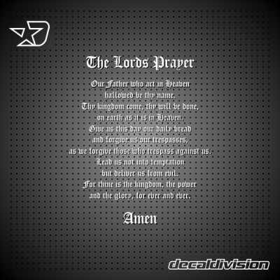 The Lords Prayer Sticker